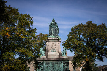 Fototapeta premium Queen Victoria Memorial, Dalton Square, Lancaster. 