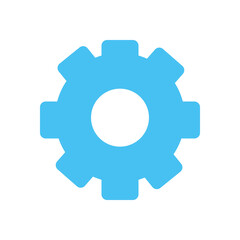 Isolated gear icon