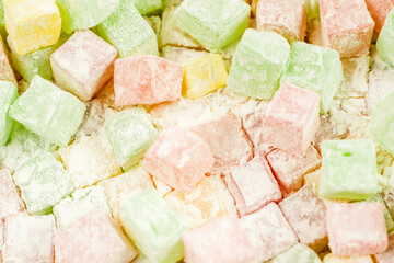 Turkish delight, candy and delicious dessert