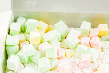 Turkish delight, candy and delicious dessert