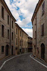 Altstadt von Castell'Arquato in der Emilia-Romagna in Italien