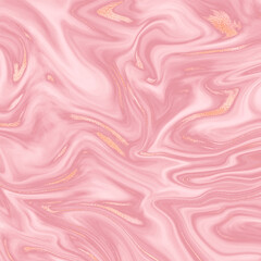 Pink light marble stone with gold texture background
