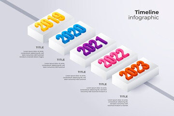 Timeline infographics template. Milestone or process diagram concept.