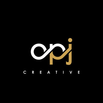 OPJ Letter Initial Logo Design Template Vector Illustration