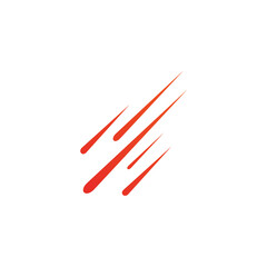 Moving meteor logo design template