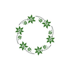 vector graphic of flower circles for quotes and romantic couples, etc