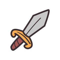 Isolated sword icon