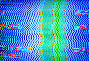 Close-up of television static