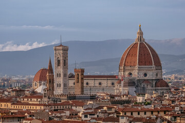 Panoramic View of Florence from Piazzale Michelangelo - Cattedrale di Santa Maria del Fiore (Duomo)...