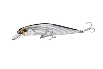 Wobbler with hooks for fishing as bait for fish, which is used for spinning. Fishing tackle for a...