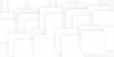 Fototapeta premium Technology banner design with white and grey boxes. Abstract geometric vector background 