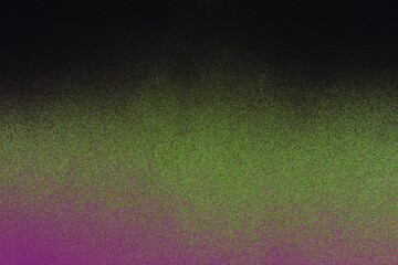 black and fuchsia spray paint on a green colored paper background