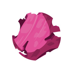 Isolated pink planet