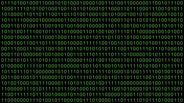 デジタル数字・バイナリーデータのランダムアニメーション