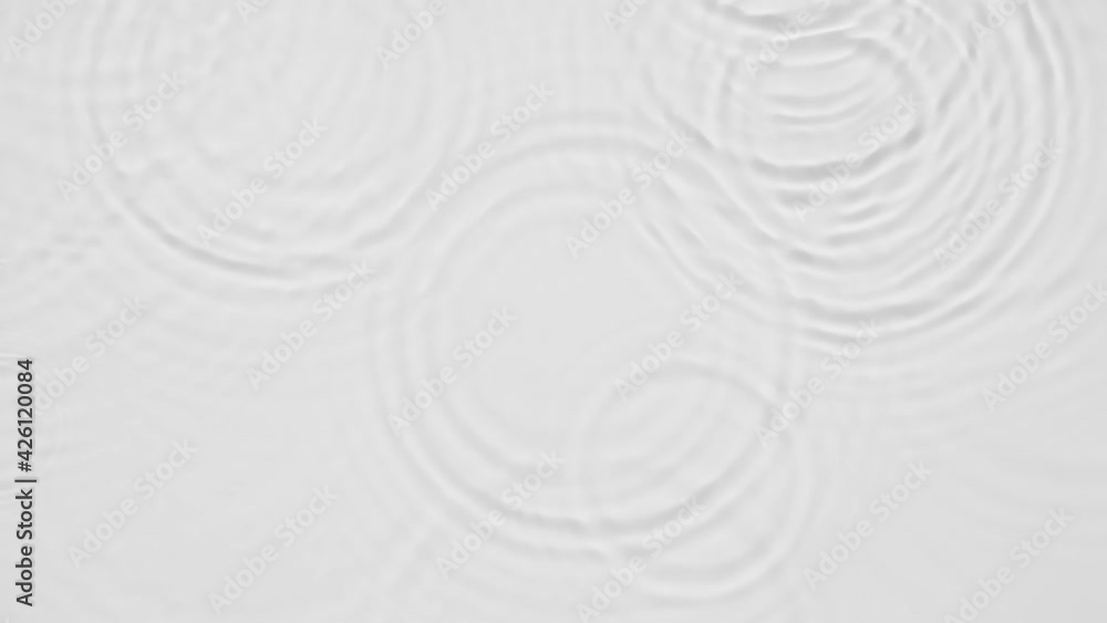 Poster up close, top view, slow motion various waves of the water surface hitting the sun's rays, making th