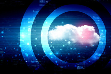 2d illustration abstract cloud background
