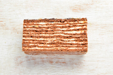 Sweet cake with chocolate Spartak.