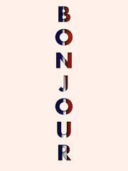 Bonjour_ French words © Irina