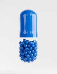 3d render of realistic capsule for medical