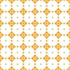 Abstract Seamless Pattern Orange Doodle Background Vector