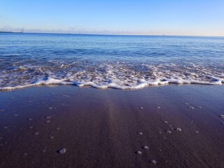 waves, beach in Gdynia