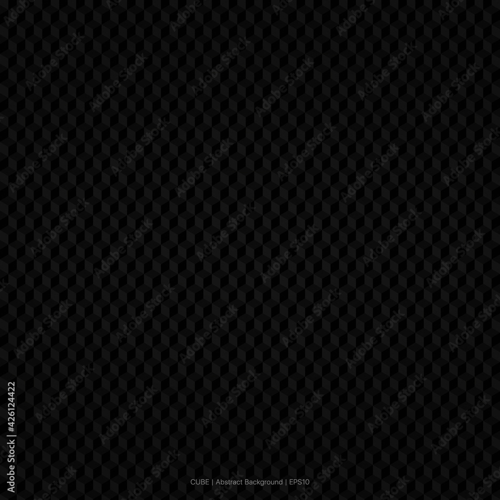Poster cube geometric abstract square background. vector illustration