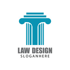 justice law Logo Template vector illsutration design