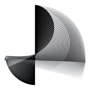 recommend clip art: Abstract halftone lines background, geometric dynamic pattern, vector modern design texture.