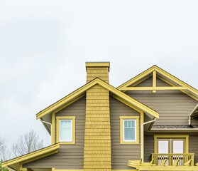 The top of the house with nice window.