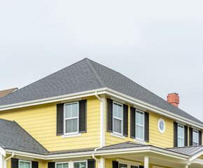 The top of the house with nice window.