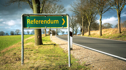 Street Sign to Referendum