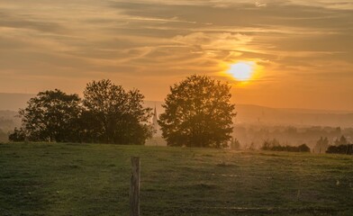 Sonnenuntergang mit Abendrot