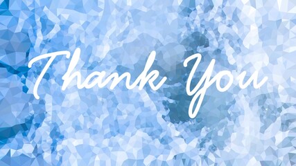 Thank You Card. Hand Written Lettering for Title, Heading, Photo Overlay, Wedding Invitation, Thank You Message.