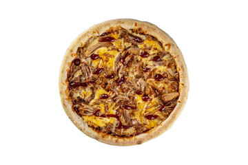 Italian food. Set of 24 pizzas on a white background. Isolates.