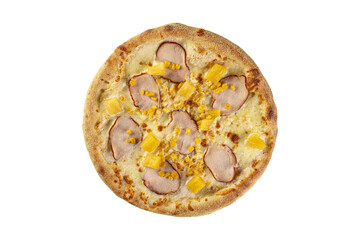 Italian food. Set of 24 pizzas on a white background. Isolates.