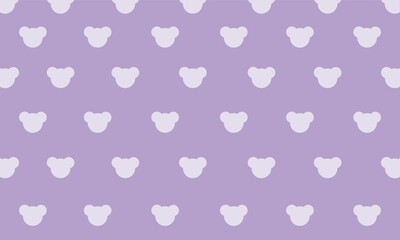 Lilac Teddy Wallpaper Vector. Perfect for background wallpaper