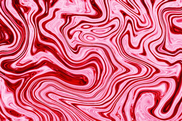 Texture liquid abstract background pattern design.  Red marble ink handmade fluid vector illustration for background, posters, wallpaper, banners, etc.