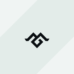 Obraz premium Letter M logo in a modern style for Business 