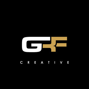 GRF Letter Initial Logo Design Template Vector Illustration