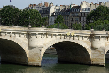 Fototapeta na wymiar Arches du pont Neuf à Paris, France