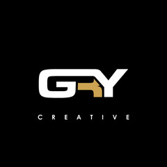 Fototapeta na wymiar GRY Letter Initial Logo Design Template Vector Illustration