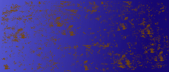Vector background. Worn plaster on a blue background. Ragged structure.