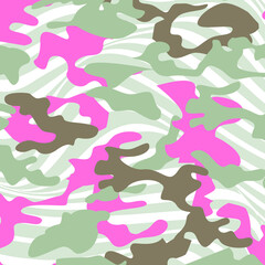 Fashionable camouflage pattern, vector illustration.Military print  Vector wallpaper