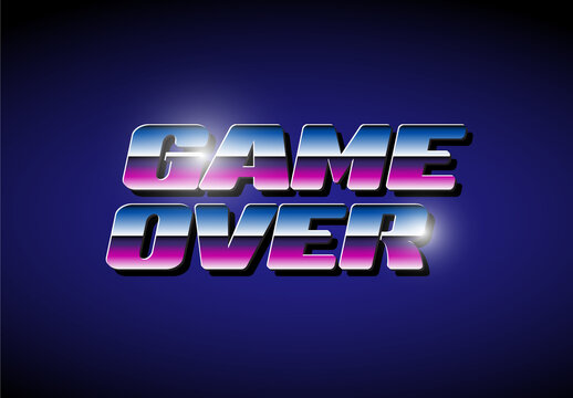 Retro Game Editable Text Style Effect 