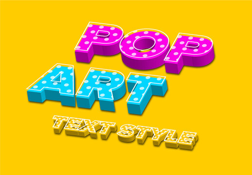 Vivid Pop Art Editable Text Style Effect