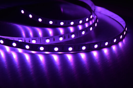 Abstract light RGB led strip diodes