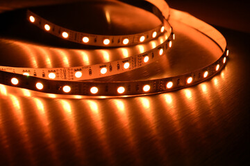 Led strip RGB technology light diodes