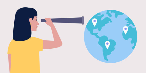 Geolocation, gps navigation concept