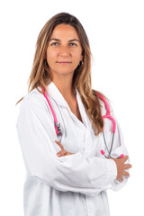 Fototapeta premium young beautiful doctor woman