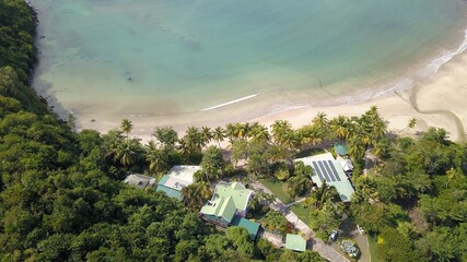 Fototapeta na wymiar Aerial view of a beach in grenada